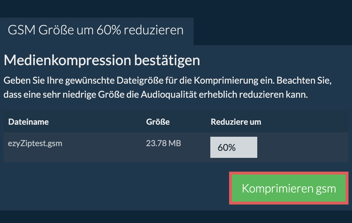 Komprimieren 60%