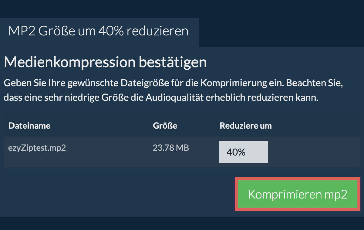 Komprimieren 40%