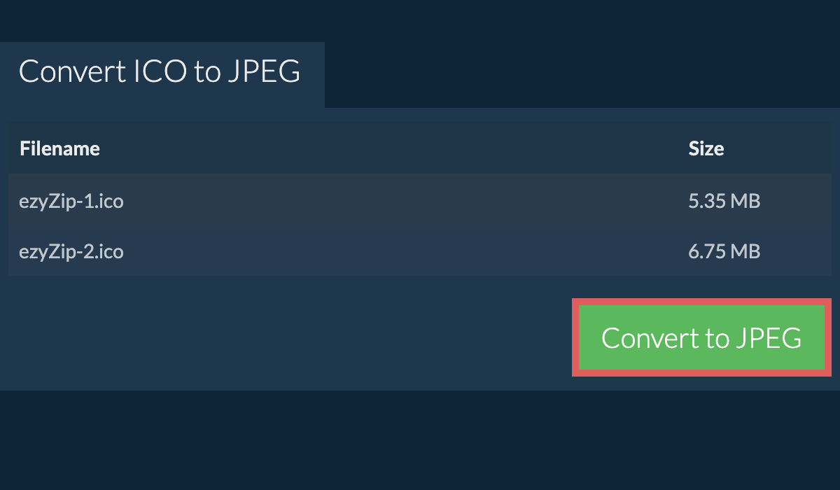 Convert to jpeg