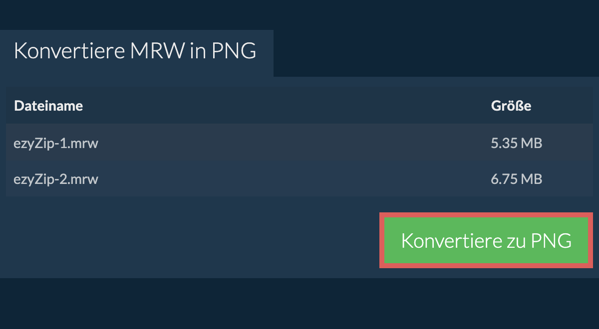 Konvertiere zu png