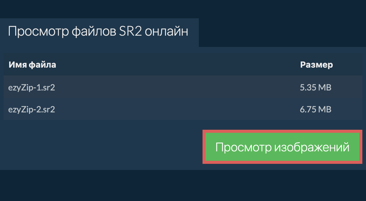 Онлайн просмотрщик изображений SR2 | Предварительный просмотр файлов SR2 -  ezyZip