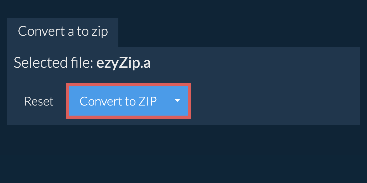 Start conversion to zip