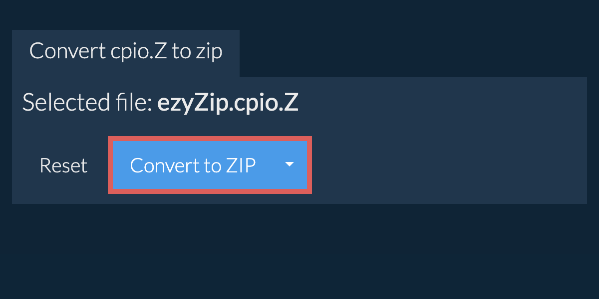 Start conversion to zip