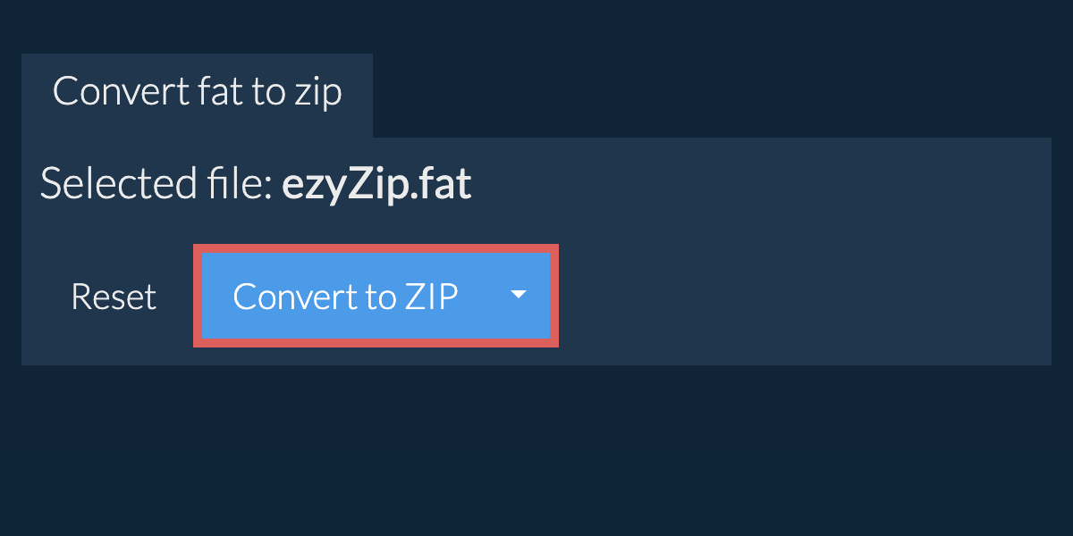 Start conversion to zip