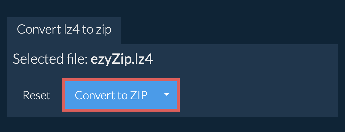 Start conversion to zip