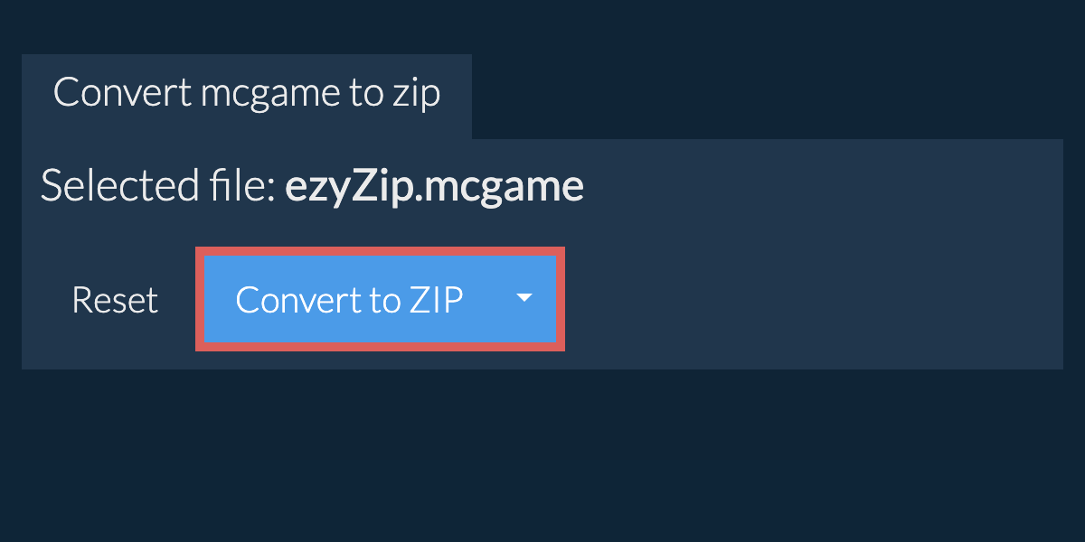 Start conversion to zip