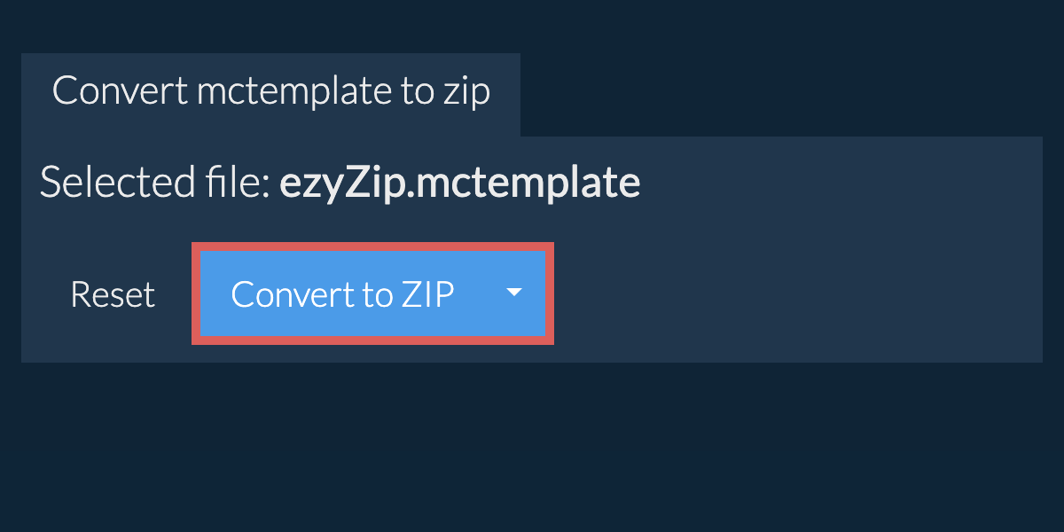 Start conversion to zip