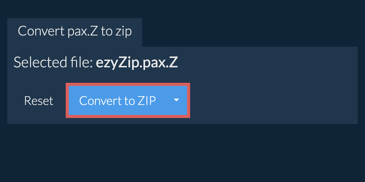 Start conversion to zip