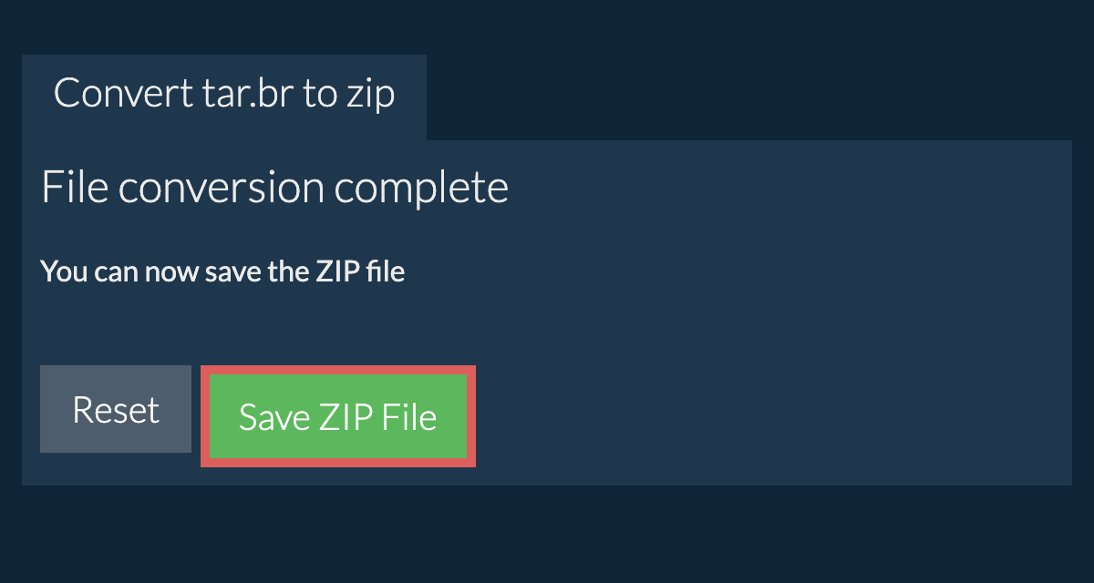 Save zip File