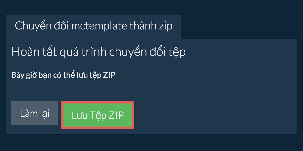 Lưu tệp zip