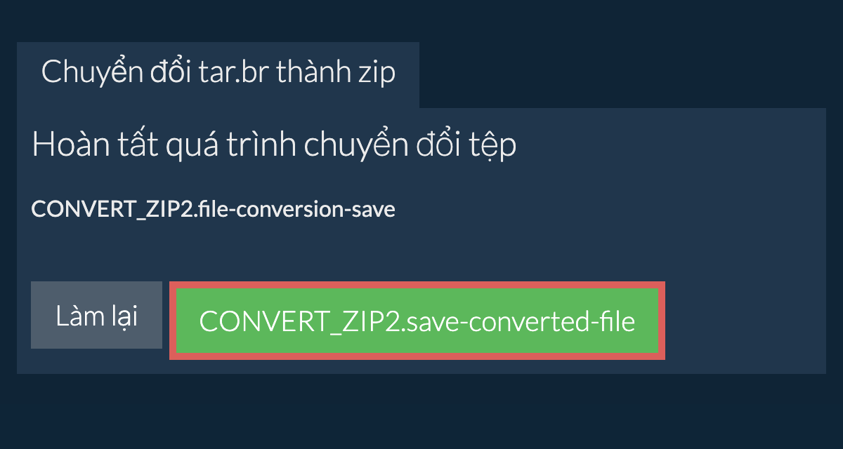 Lưu tệp zip