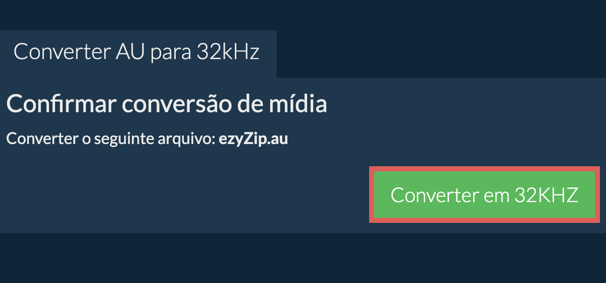 Converter au para 32kHz