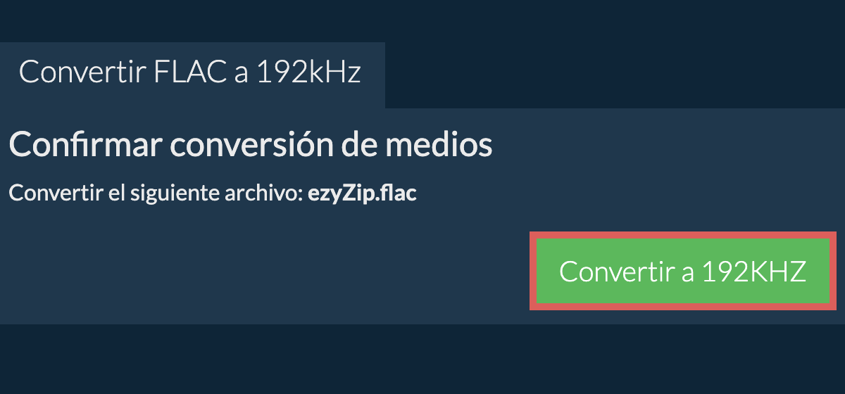 Convertir flac a 192kHz