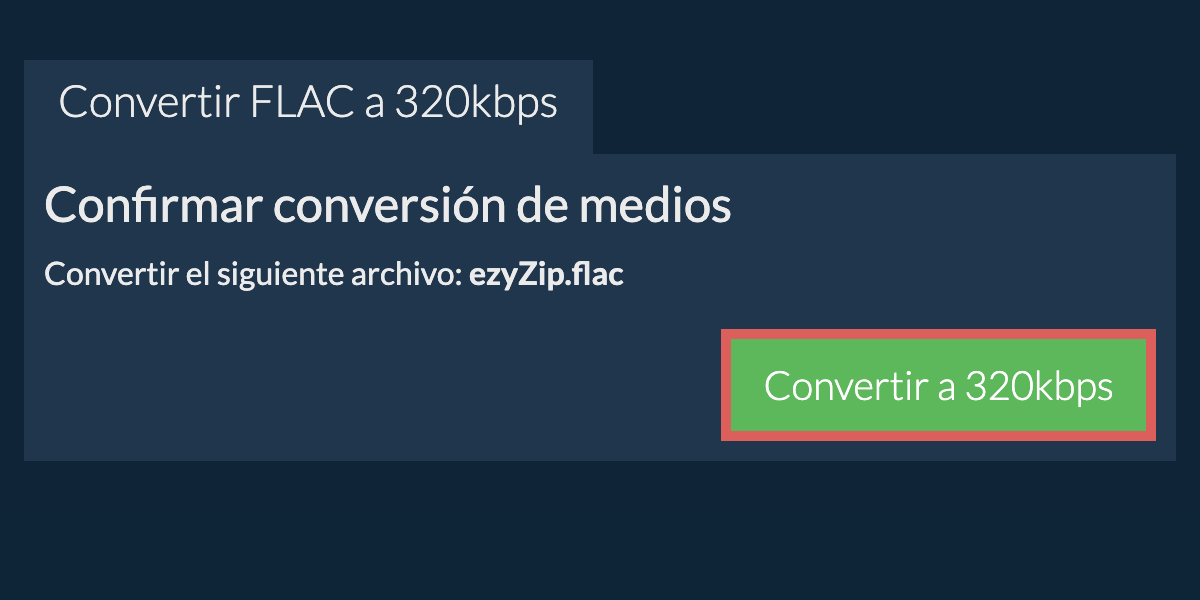 Convertir flac a 320kbps