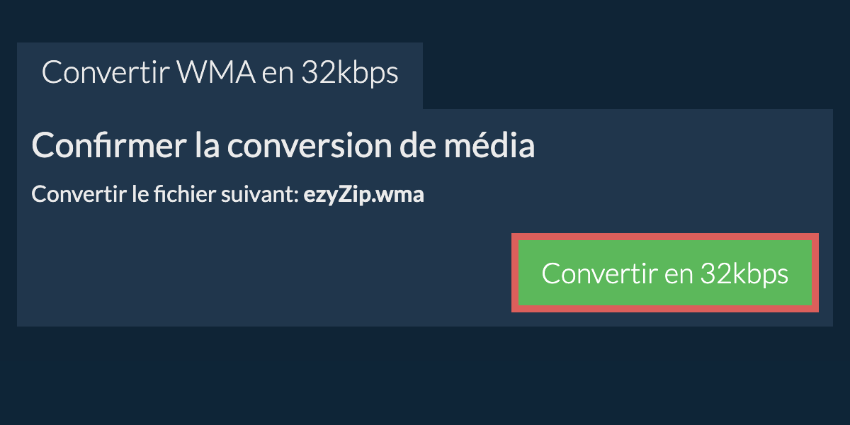 Convertir wma en 32kbps