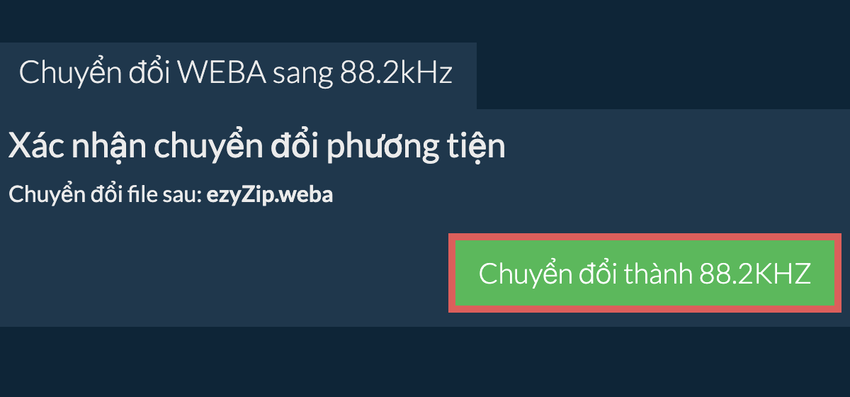 Chuyển đổi weba sang 88.2kHz