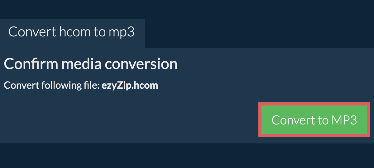 Convert to MP3