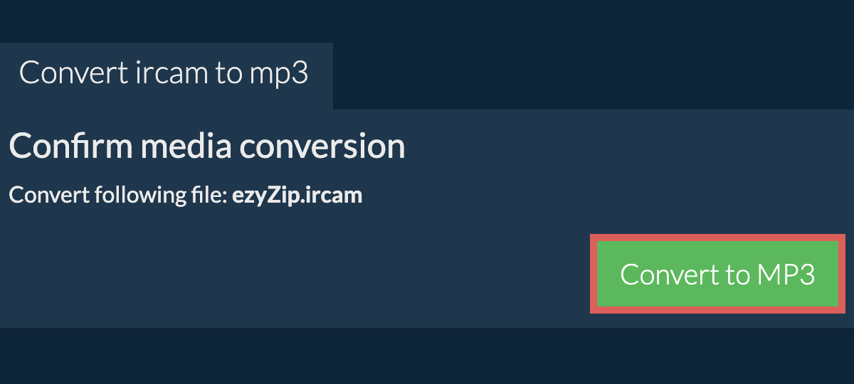 Convert to MP3