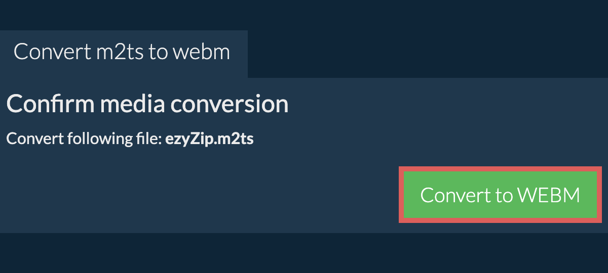 Convert to WEBM