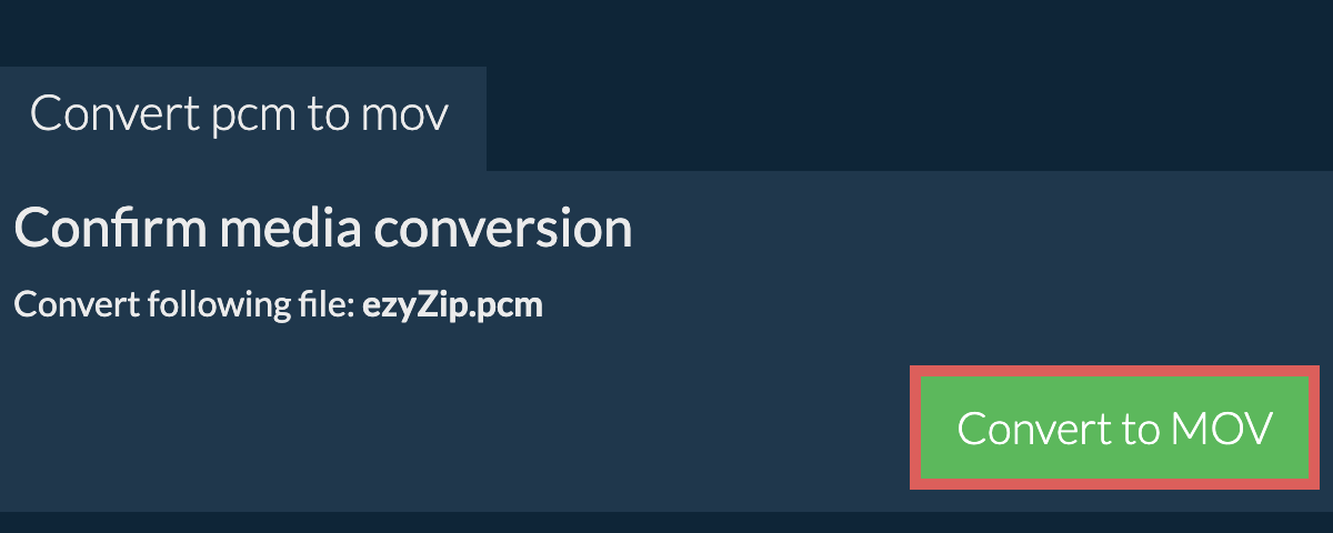 Convert to MOV