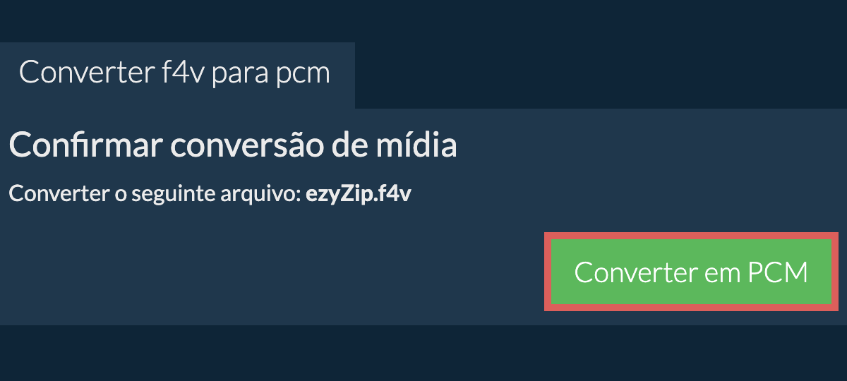 Converter em PCM