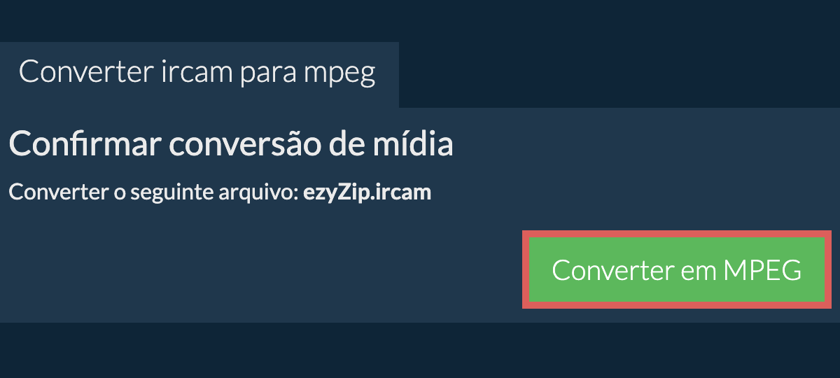 Converter em MPEG