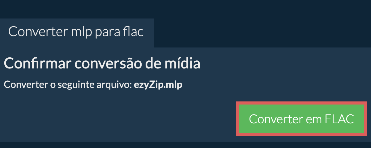 Converter em FLAC