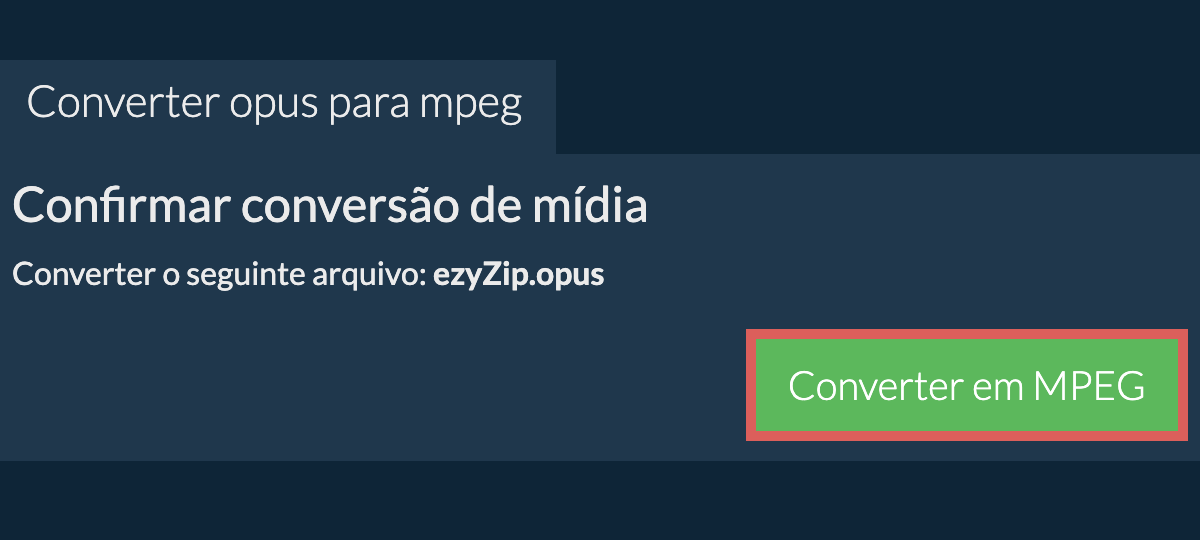 Converter em MPEG