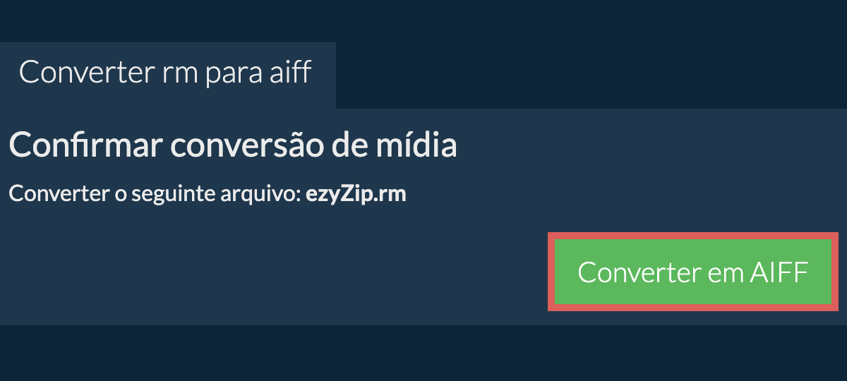 Converter em AIFF