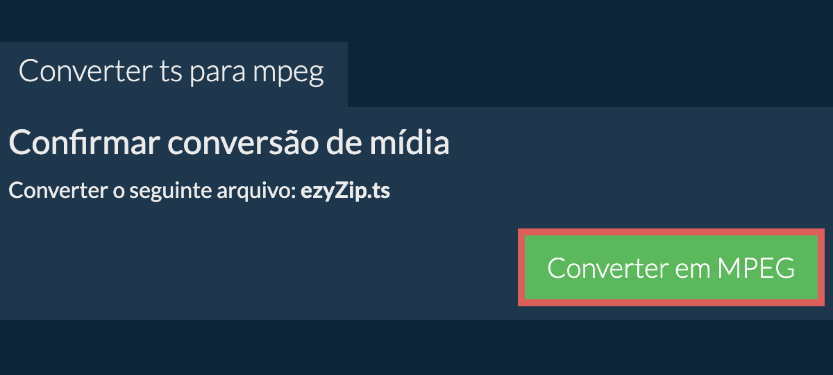 Converter em MPEG