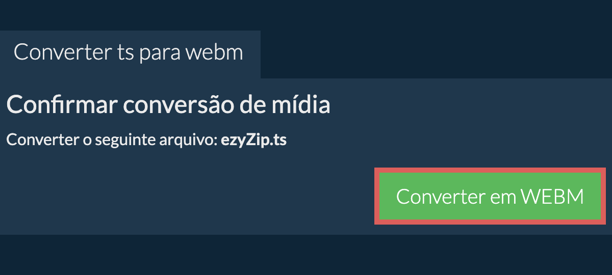 Converter em WEBM