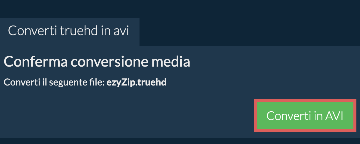 Converti in AVI