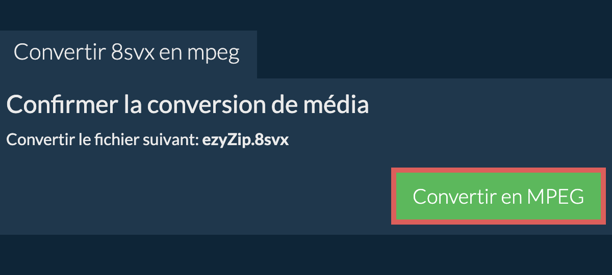 Convertir en MPEG