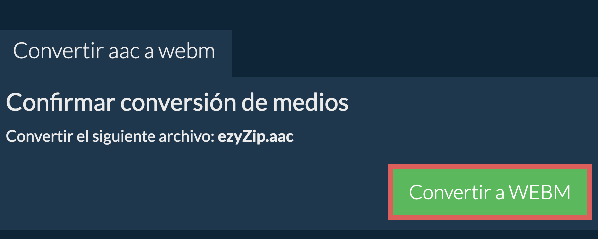 Convertir a WEBM