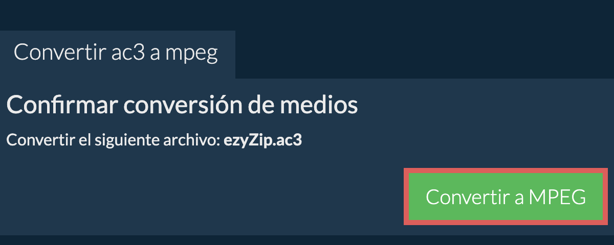 Convertir a MPEG