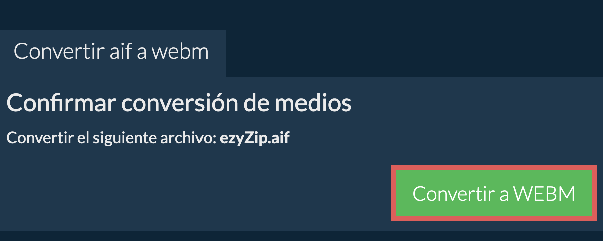 Convertir a WEBM