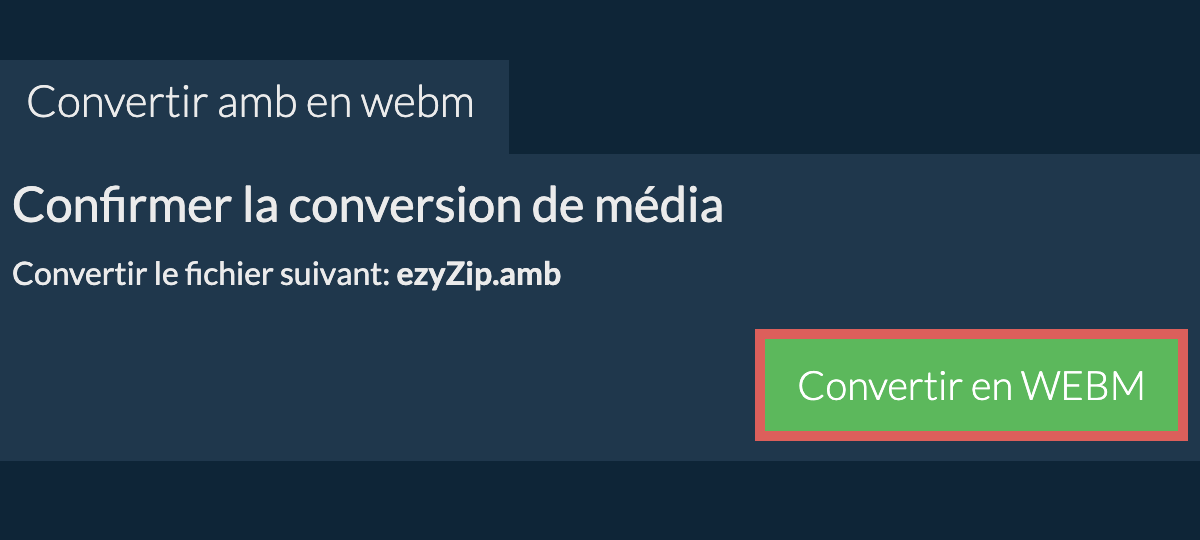 Convertir en WEBM