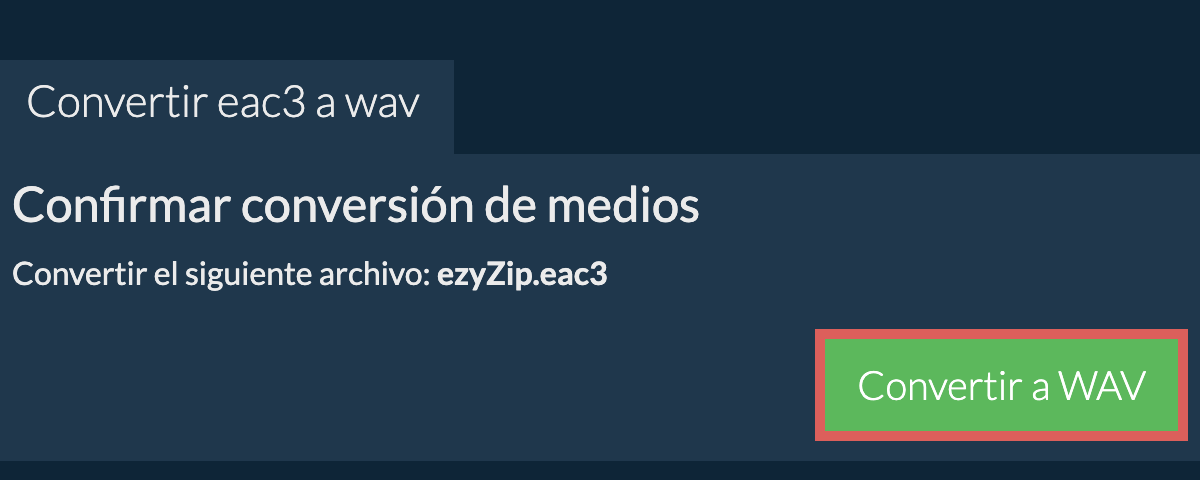 Convertir a WAV