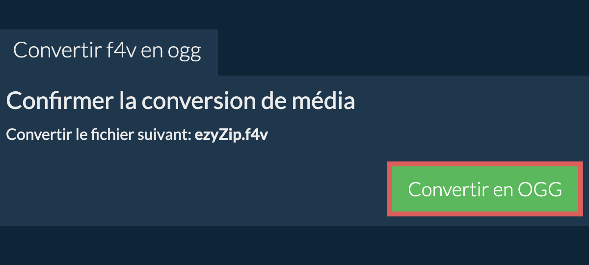 Convertir en OGG