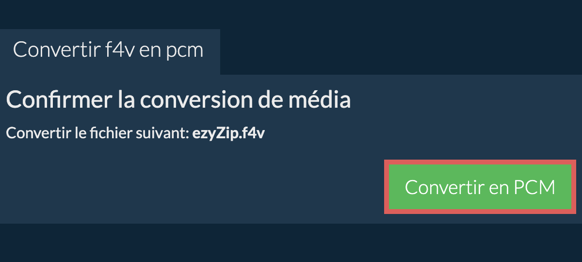 Convertir en PCM