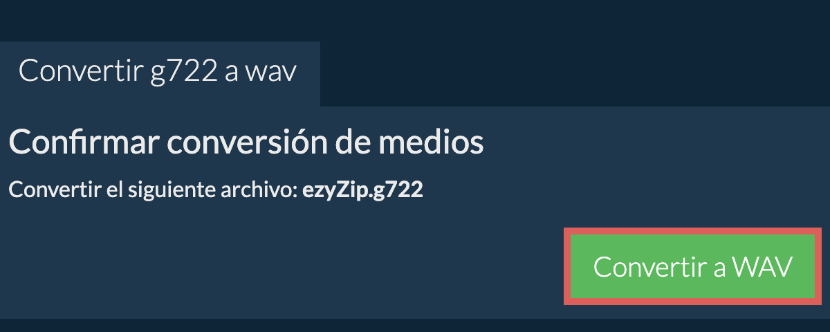 Convertir a WAV