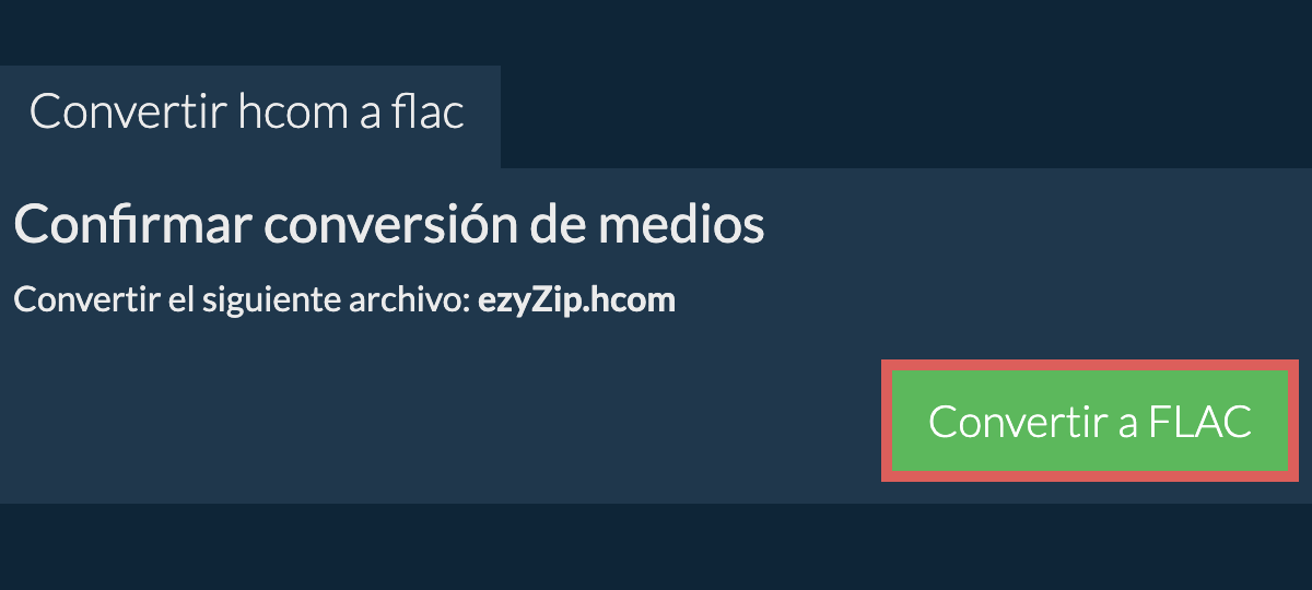 Convertir a FLAC