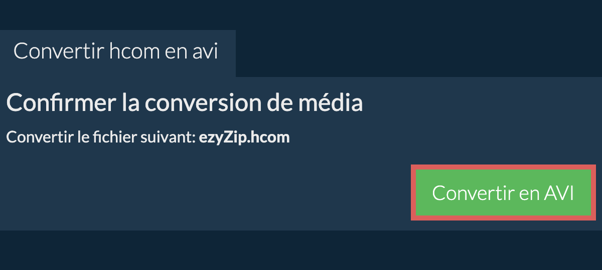 Convertir en AVI