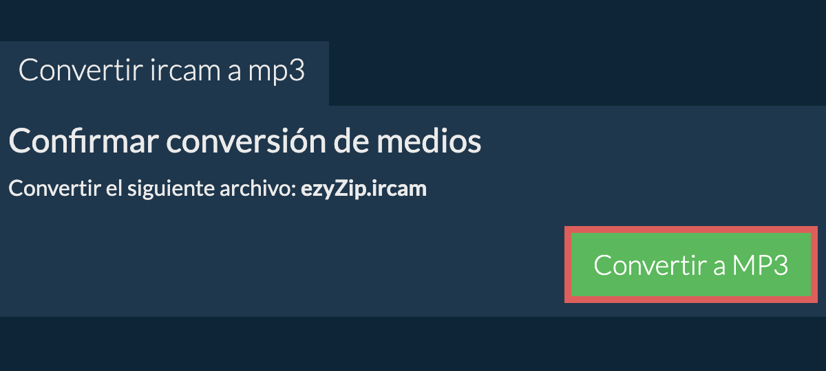 Convertir a MP3