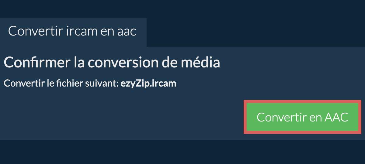 Convertir en AAC