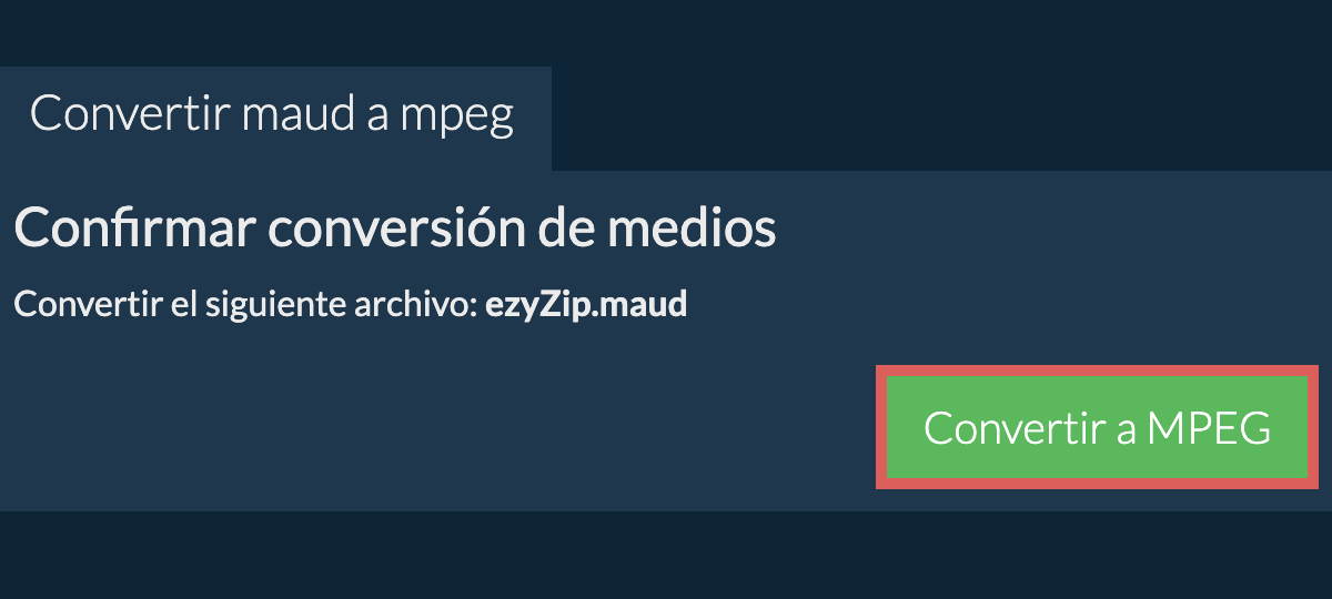 Convertir a MPEG