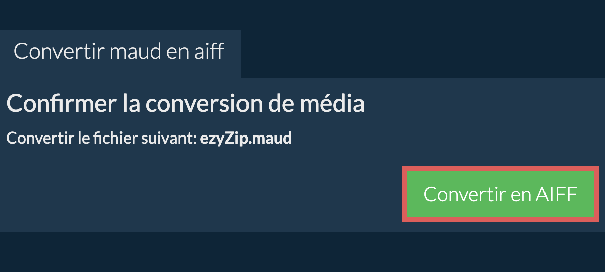 Convertir en AIFF