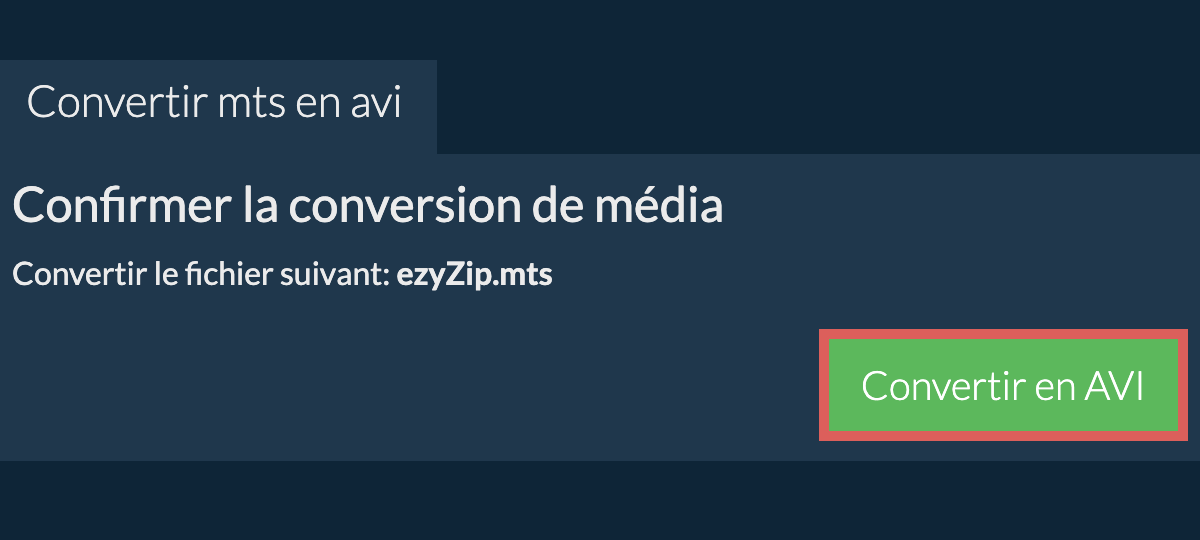 Convertir en AVI