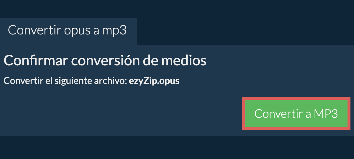 Convertir a MP3