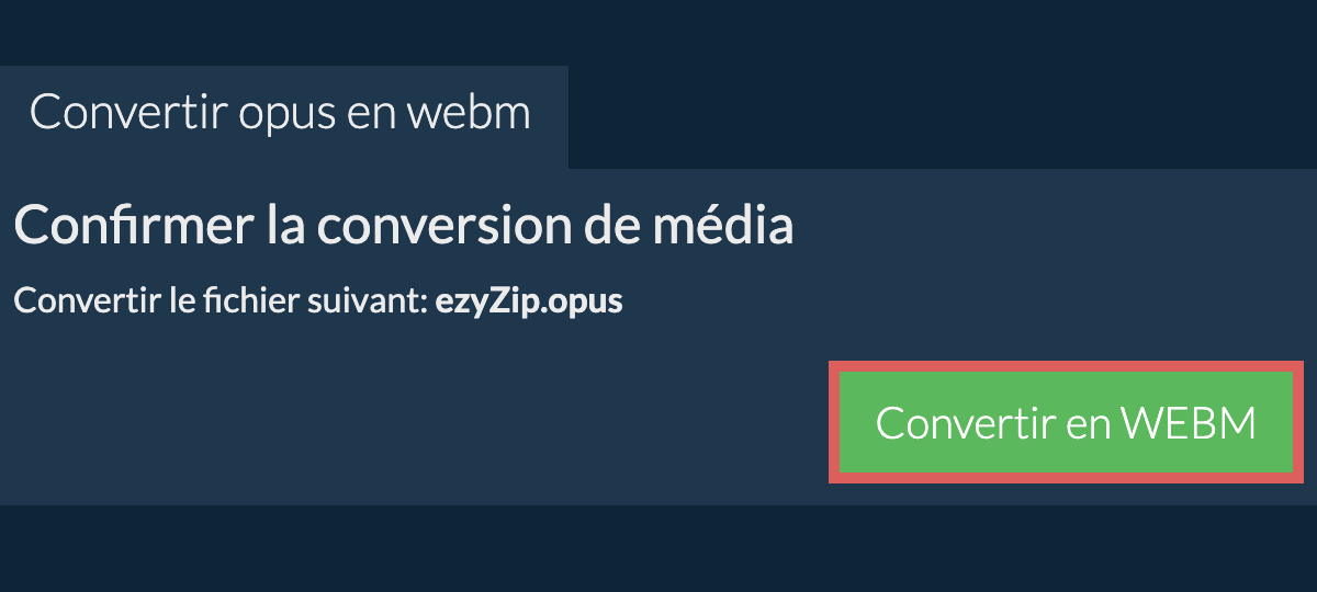 Convertir en WEBM